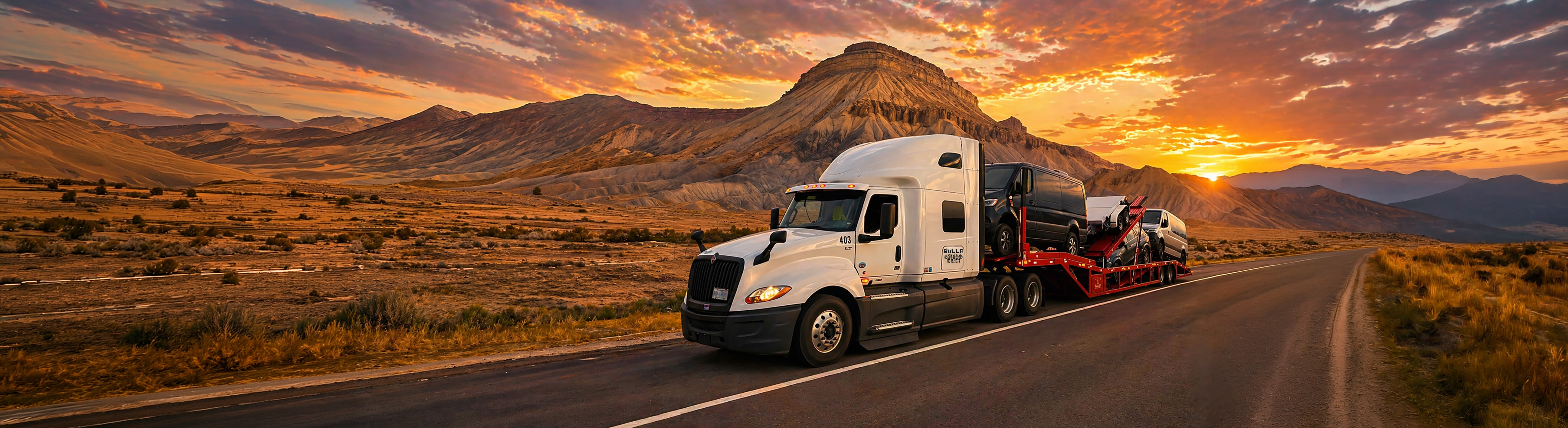 Bulla Transportation car hauling truck